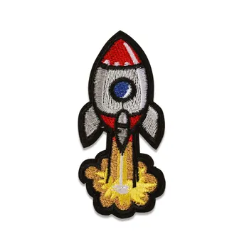 

Cartoon Rocket Embroidered patch clothes Iron patches For clothing Kids Badges Stickers Appliques wholesale