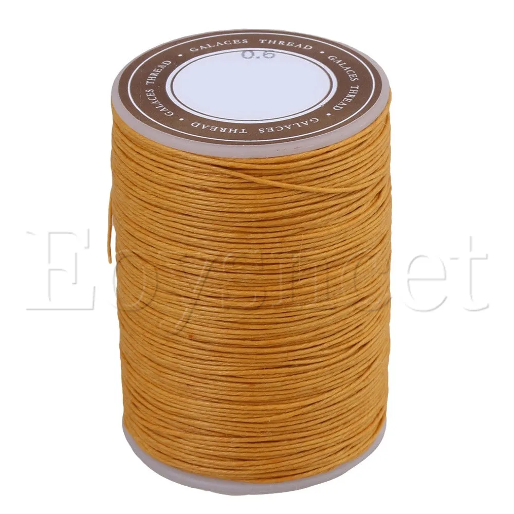 0.6mm Handwork Tents Leather Sewing Craft Hemp Waxed Thread Cord Round