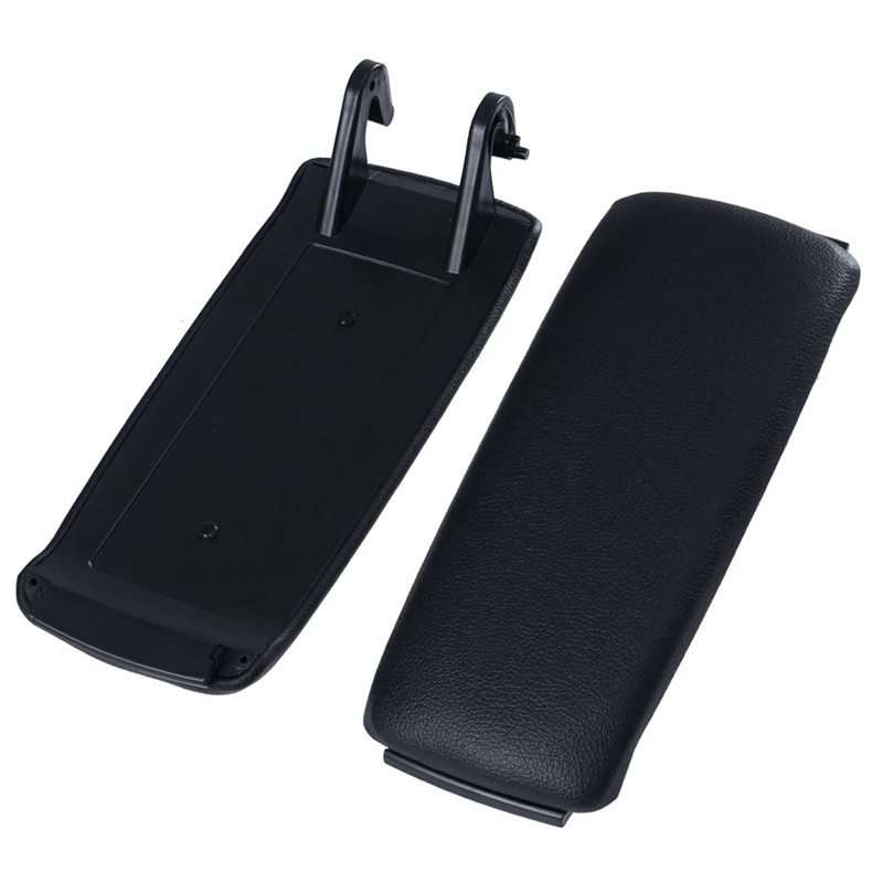 Replacement Black Leather Arm Rest Console Box Armrest Lid Cover Top