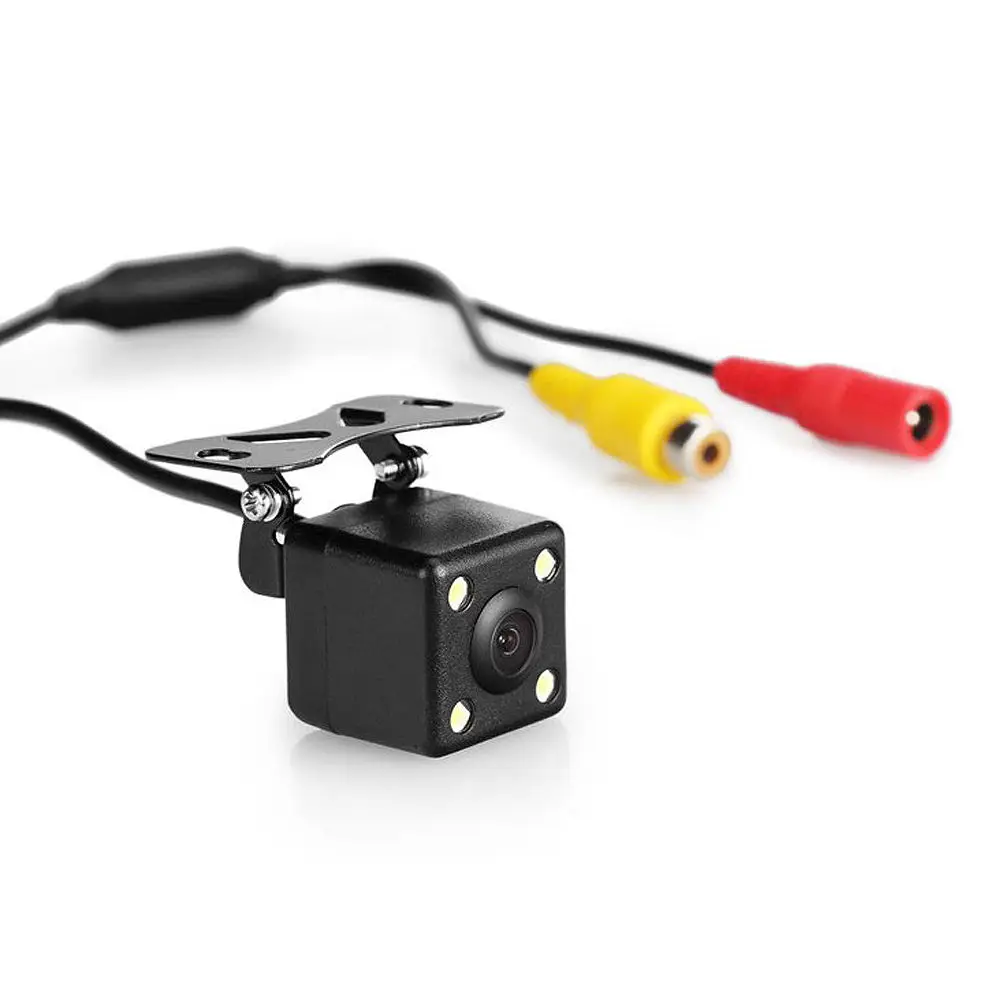 

Ossuret Car Rear View Camera backup Camera 4 LED Night Vision Reversing Auto Parking Monitor CCD Waterproof HD Video