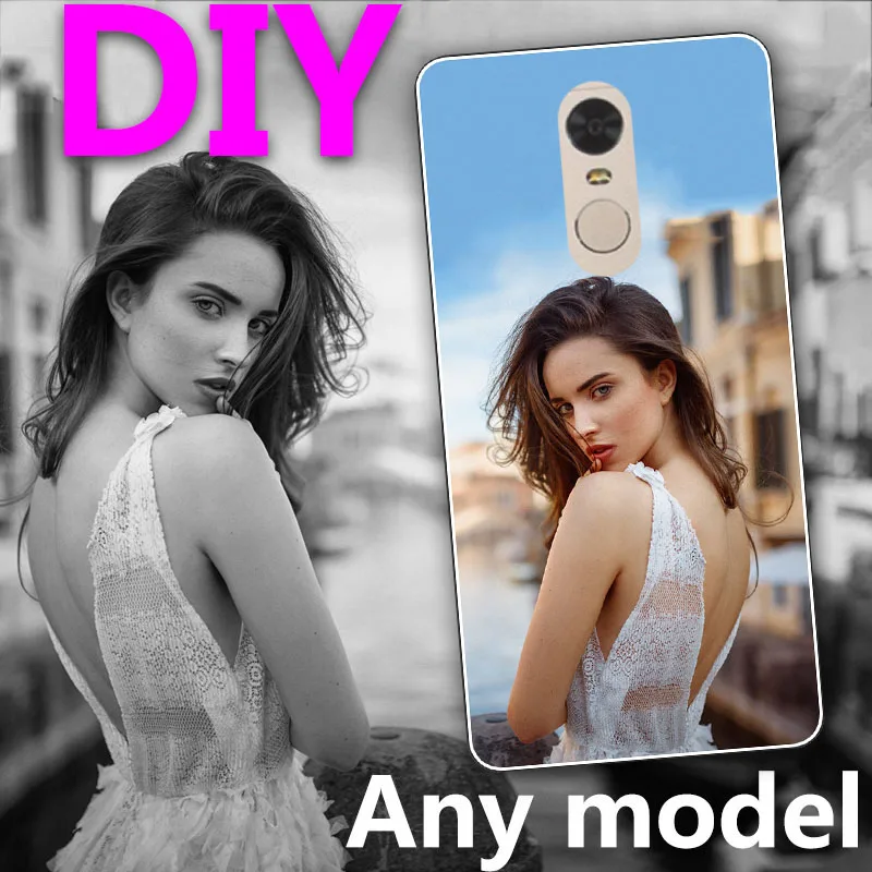 DIY Personalized custom photo name Customize printing your design picture cover case For Xiaomi Redmi 5 Plus Redmi5 5.99" | Мобильные