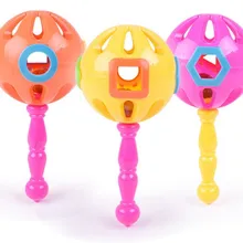 Детские развивающие пластиковые колокольчики для младенцев, погремушки, игрушки, палочки, унисекс, прямые продажи