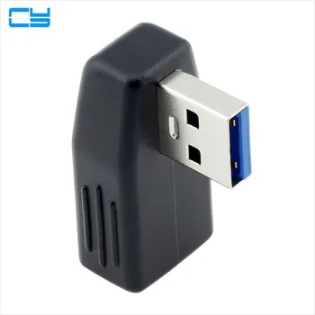 

(2 pieces/lot) USB 3.0 Type A Male 90 degree Right Angled to USB 3.0 Type A Female Plug Low Profile Connector Adapter Converter