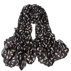 Шелковый шарф платок друзья уникальный стиль женщины дамы девушка лук кошка набивным рисунком шелковый шарф обёрточная бумага шаль # YL