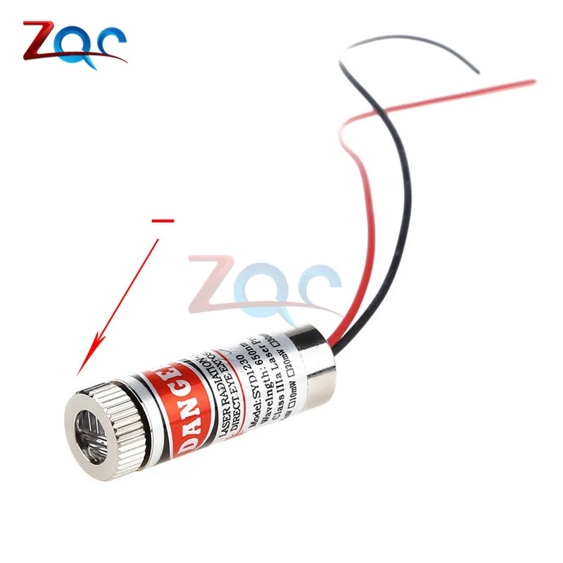 

5mW 650nm Red Line Laser Module Focus Adjustable Laser Head 5V Industrial Grade