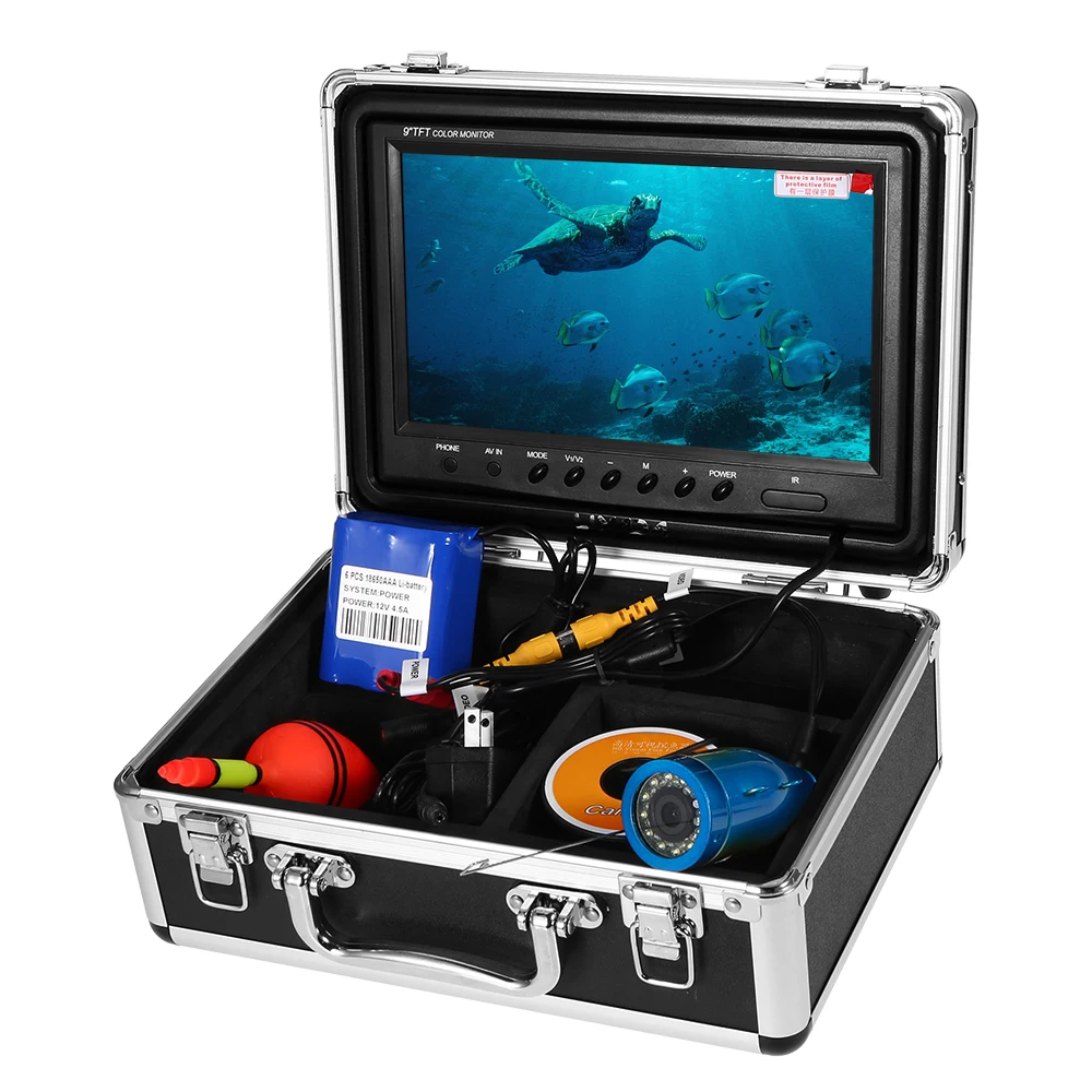 

Lixada Portable 7/9 inch LCD Monitor Fish Finder Waterproof Underwater Fishing Camera 24 PCS LED Lamps 15M Cable for Pesca