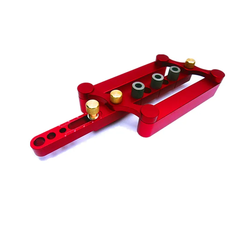 

ALLSOME Precise Drilling Tools Woodworking Joinery Tool Set Self Centering Dowelling Jig 3 in 1 Punch locator HT1031