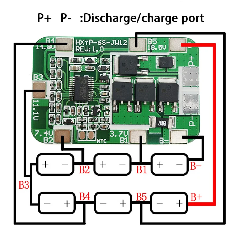 6 S 22 2 V 14A литиевая батарея Защитная плата 18650 Li Ion 25 Lipo Overcharge защита от перегрузки