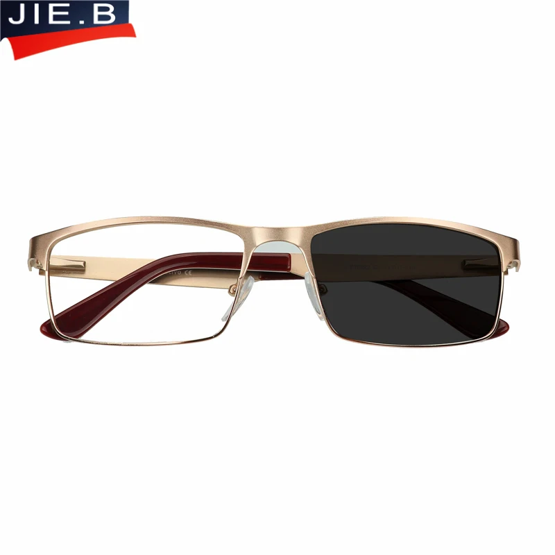 JIE. B новый солнцезащитные очки-хамелеоны фотохромные очки для чтения Для мужчин Для женщин дальнозоркости очки с диоптриями с коробкой