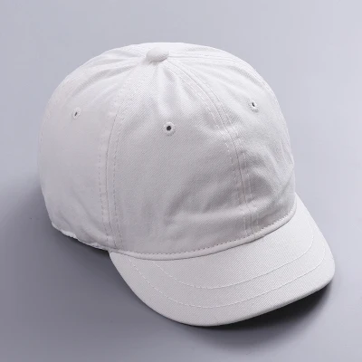 Высокое качество унисекс хлопок уличная короткая бейсболка Snapback модные спортивные шапки для мужчин и женщин Кепка - Цвет: white