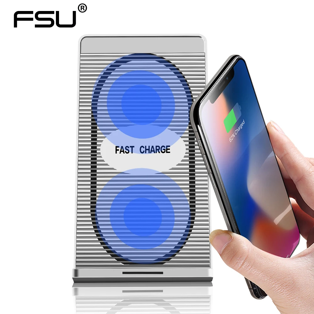 

Newest Wireless Charger with Dock 10W for iphoneX 8 Pus Nexus 4/5/6 Samsung Galaxy S8 +S9 + S7 S6 Edge Lumia820