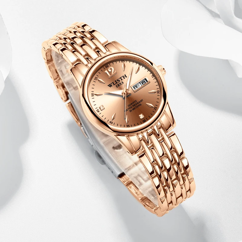 Relogio feminino женские часы WLISTH люксовый бренд девушка QuartzWatch повседневные кожаные под