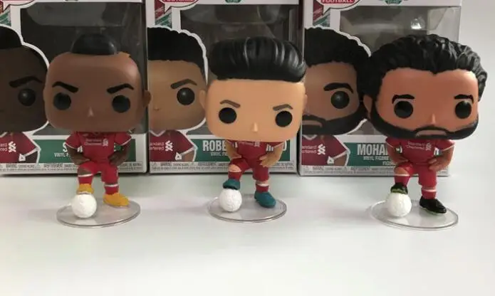

Football Roberto Firmino & Mohamed Salah & Sadio Mane Vinyl Dolls Figure Model Toys