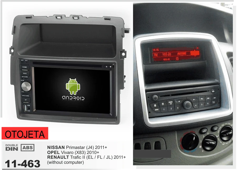 

Fit for nissan primastar J4 opel vicaro quad core android 8.1 frame plus car radio multimedia stereo headunits tape recorder gps
