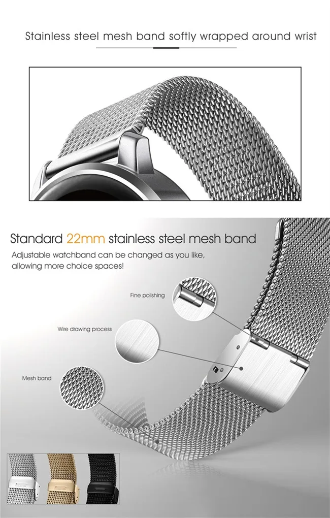 Bluetooth Montre Smart Watch 1.22 pouce IPS HD Support Daffichage Surveillance de la Fréquence Cardiaque Message Push pour IOS Android Bluetooth Montre Smart Watch 1.22 pouce IPS HD Support Daffichage Surveillance de la Fréquence Cardiaque Message Push pour IOS Android