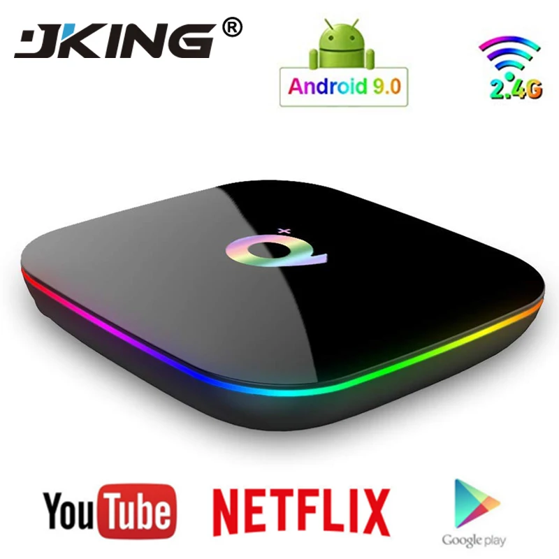 

Q Plus Smart TV Box Android 9.0 TV Box 4GB Ram 32GB 64GB Rom 6K H.265 USB3.0 Netflix Allwinner H6 PK T95Q s905x2 Set Top Box