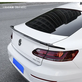

For Volkswagen Passat CC 2019 car ABS plastic carbon fiber pattern rear tail box wing car spoiler auto parts