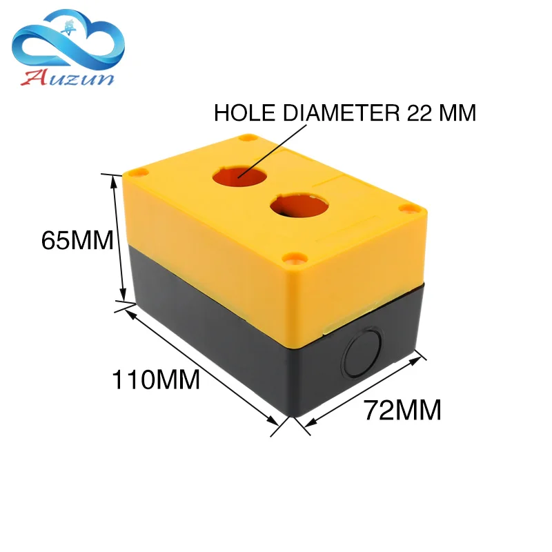 Bx2-22 дважды отверстие кнопки окно 2 отверстия отверстие кнопки окно 2 отверстия Открытие 22 мм