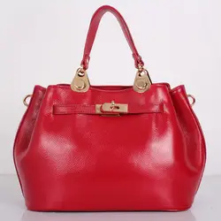 Женщины кожаная сумка ручной овчины девушки красный мешок плеча женщин сумки посыльного известных брендов 2016 классический болса feminina