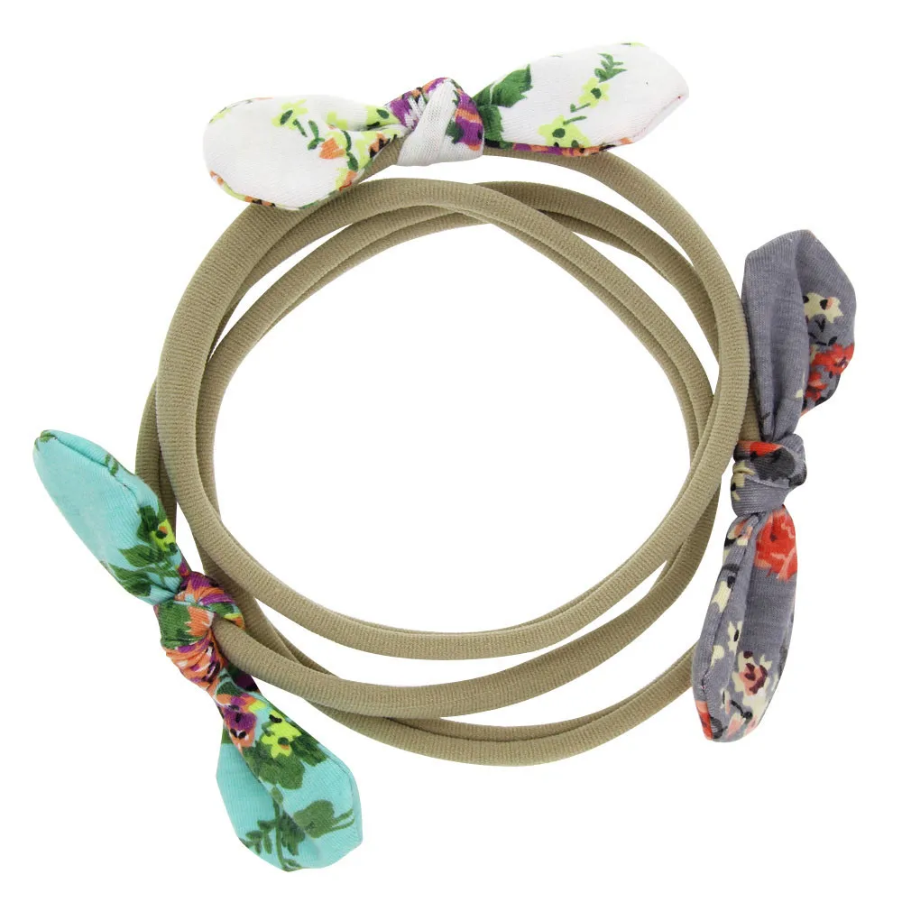 

2018 Baby Cute Bowknot Elastic Cloth Headband baby hair accessoriesbaby headband