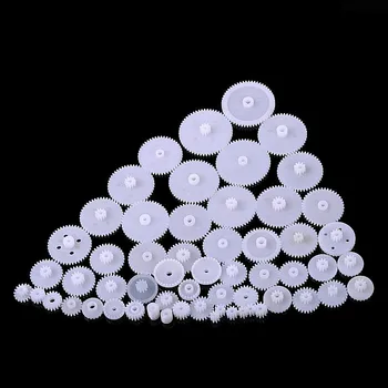 

1pack Plastic Gear,Rack Pulley Belt Worm Double and Single Crown Worm Gear diy model gear box Power Transmission Parts