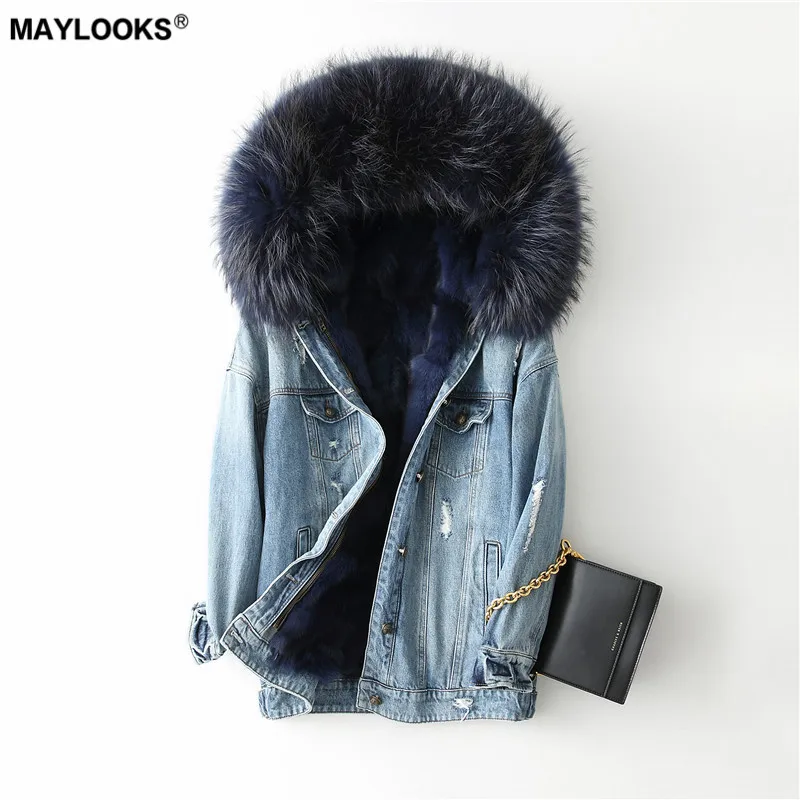 MAYLOOKS 2018 Новое модное меховое пальто 68662 | Женская одежда