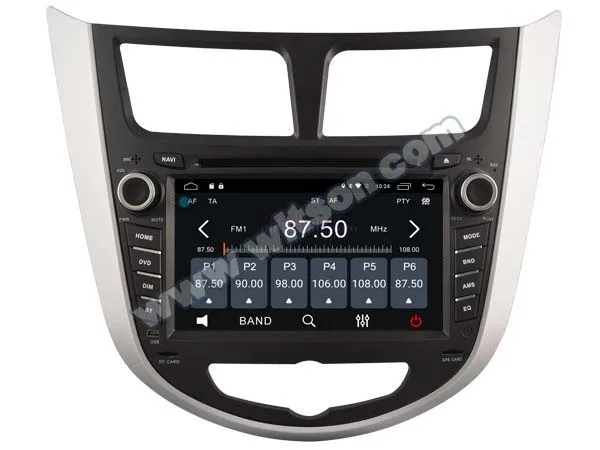 Excellent 7" Android 6.0 OS Car DVD for Hyundai Verna 2010-2012 & Solaris 2010-2012 & Accent 2010-2012 with Calling Function Support 5