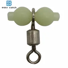 Легкая ловля 30 шт. светящаяся поперечная леска Rolling рыболовная вертлюга 3 Way рыболовная леска Разъем Поворотный Размер L S