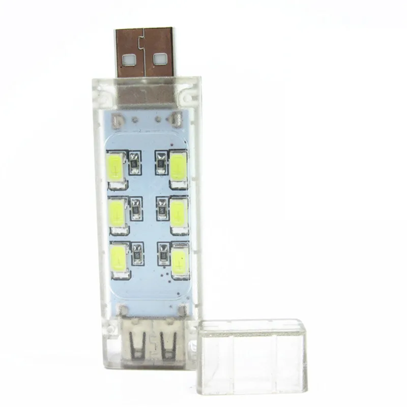 Мини USB СВЕТОДИОДНЫЙ ночник 12 светодиодов 5 В лампа белая для чтения гаджет