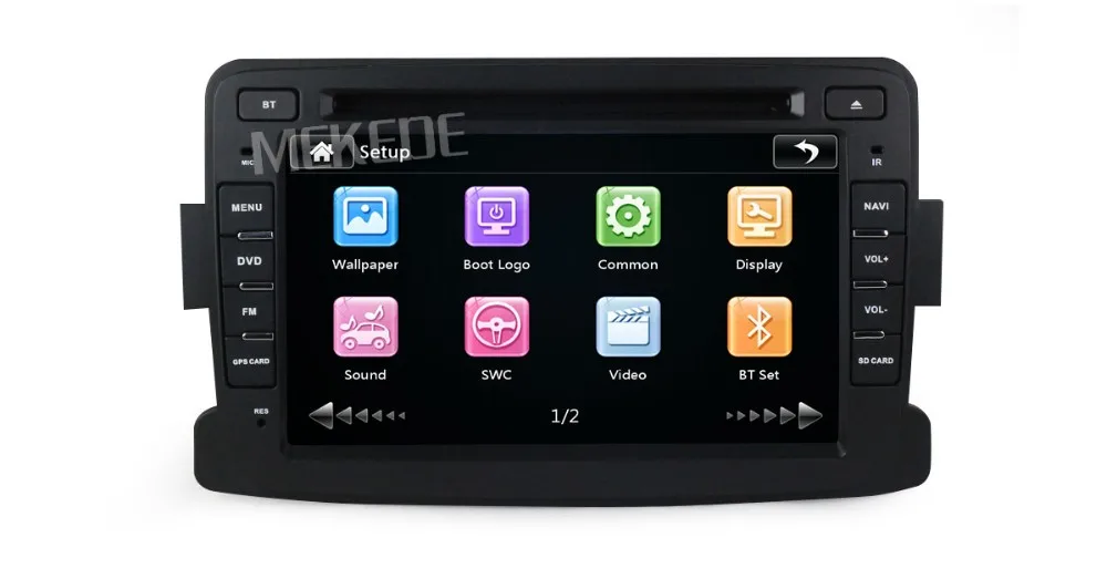 Top Capacitive screen Car Dvd Player For Duster Sandero Lodgy Dokker 2013 2014 2015 GPS Navigation Radio Auto GPS dvd 5