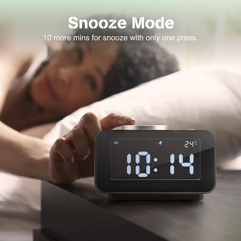 Fashion simple LCD digital alarm clock LCD mute luminous table clock wake up USB charging creative gift home bed small ornaments Fashion simple LCD digital alarm clock LCD mute luminous table clock wake up USB charging creative gift home bed small ornaments
