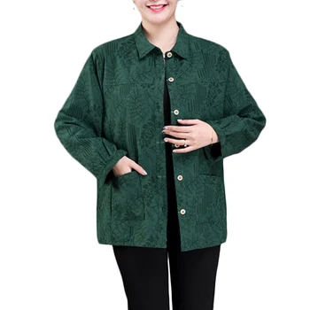 

New Spring Autumn Print Jacket Coat Women Long Single-breasted Casual Cardigan Jackets Womens Loose Plus size Outerwear 6XL F493
