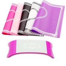 Передовое оборудование, силиконовая подушка для маникюра, держатель для рук, пластиковый, водонепроницаемый, моющийся, легко носить с собой, 4 цвета на выбор