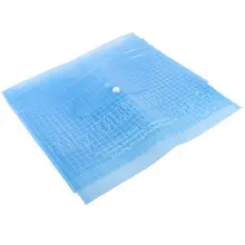 Пресс стержня сетке Пластик A4 Бумага файл держатель сумка Папка Clear Blue