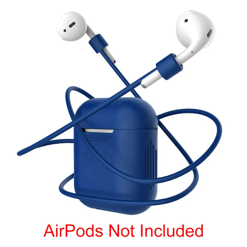 Защитный чехол для Apple Airpods наушники анти потерянный ремень строка веревка для Airpod петли рукава Дело Мягкая силиконовый кабель