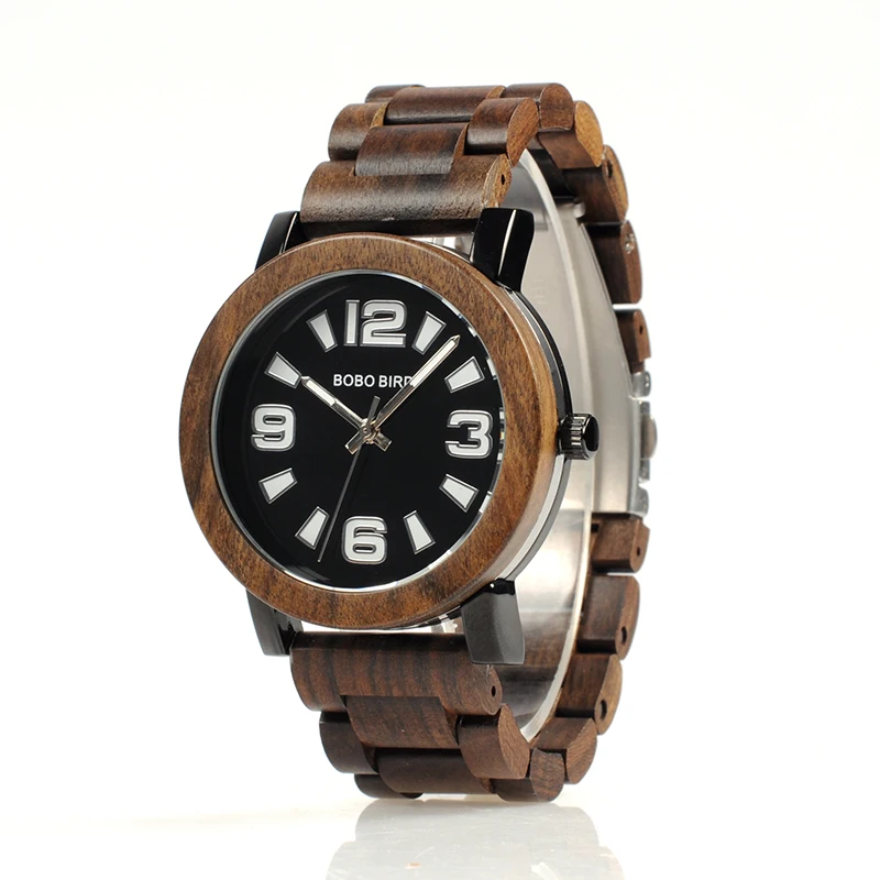

BOBO BIRD O21-O22 Retro Wood Cool Men's Quartz Watches Designer with Brand Layout Relogios Male Clock