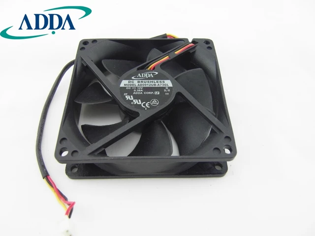 Best Price ADDA original instrumentation fan AD0912UB-A73GL 12V computer peripherals with fan 92*92*25mm