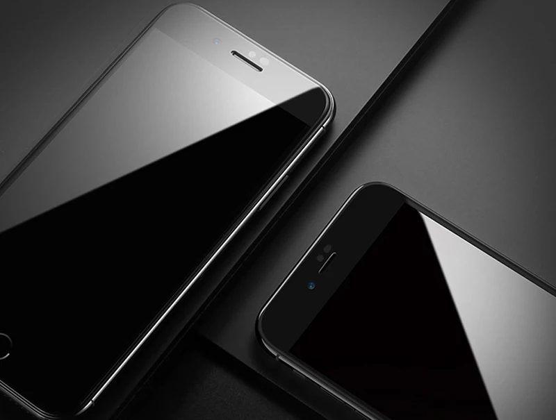 TOMKAS 5D Edge Protective Glass on the For iPhone 7 Glass Tempered Screen Protection For iPhone 6 6s 7 8 Plus Screen Protector