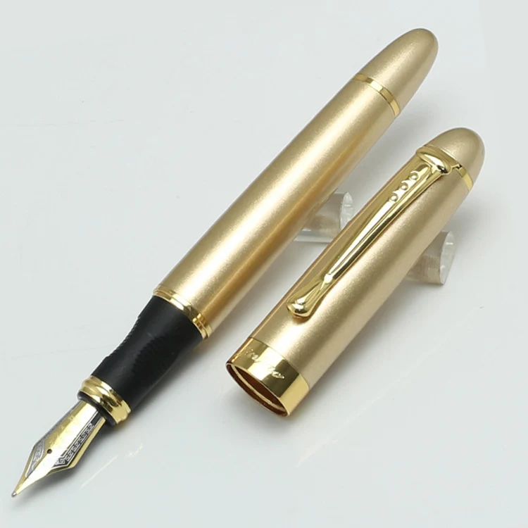 JINHAO X450 авторучка Iraurita Золотой ручки с зажимом caneta Бизнес ручка для письма 18 КГП чернильная ручка NIB канцелярские принадлежности - Цвет: 19