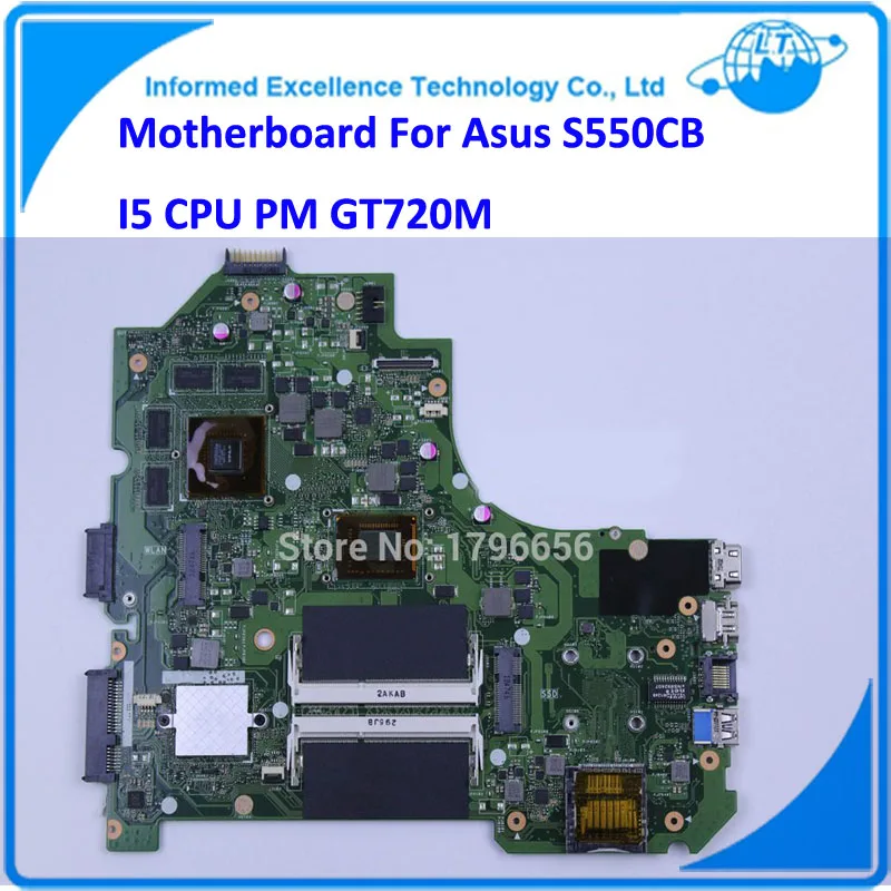 Laptop Motherboard S550CB i5 CPU PM Non-integrated Board GT720M Top Quality Fully Tested Mainboard g31 775 ddr2 integrated board 945g 100% tested perfect quality