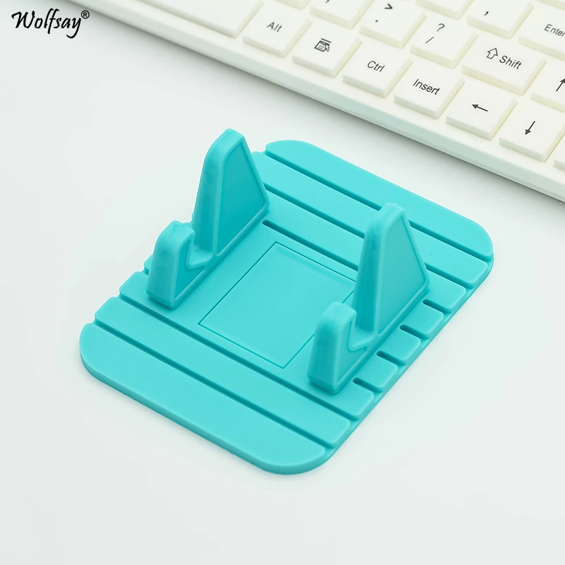 

Wolfsay Anti-slip Phone Stand Universal Car Holder Silicone Mount Stands Bracket Support GPS for Samsung S8 Phone Accessories