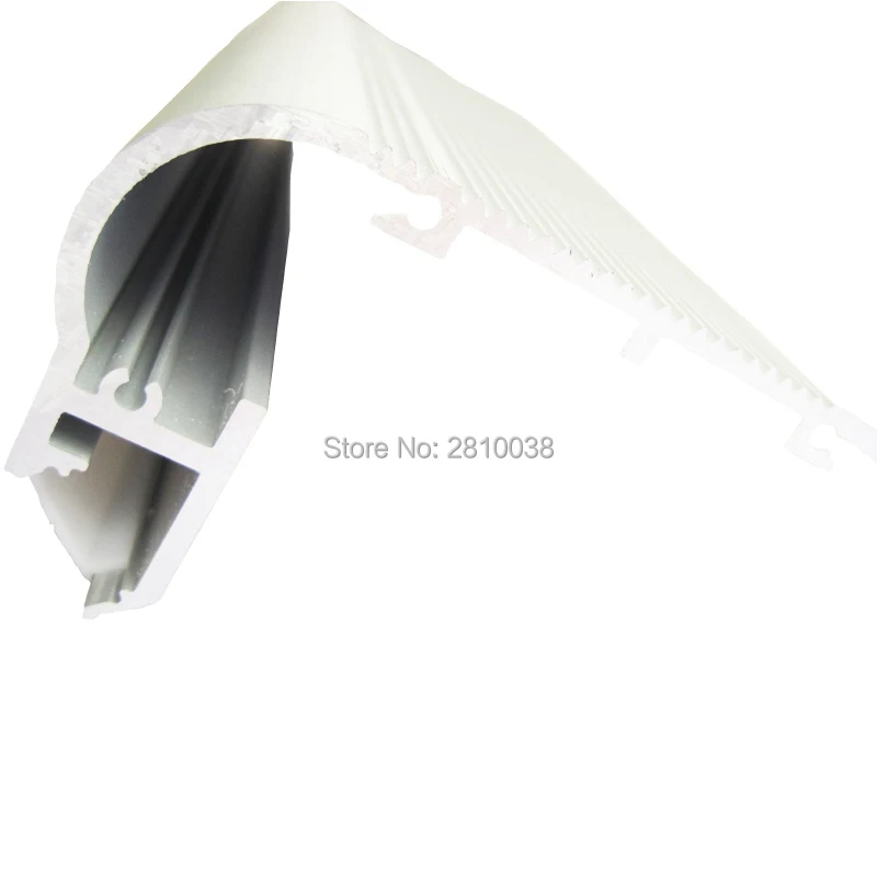 10 X 1M sets/Lot Anodized silver LED profiel aluminium and AL6063 Extruded Aluminium profiel led for step stairs lighting