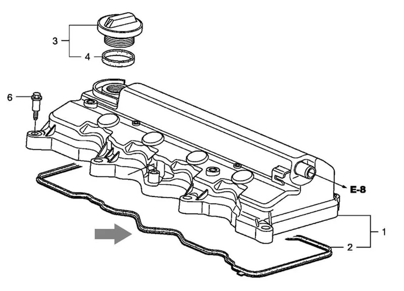 Крышка двигателя части прокладка двигателя набор прокладок крышка головки блока цилиндров для Honda Civic HR-V FR-V R20A3 R16A1 R18A1 R18 12341-RNA-A01