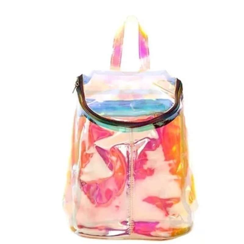 

Milk bear summer new fashion trend in female bag lady bucket package laser candy color multifunctional backpack