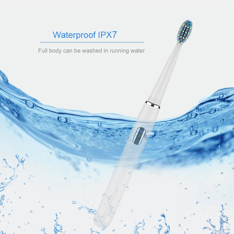Seago SG-551 Sonic Adult Electric Toothbrush Smart Timer 4 Modes Deep Oral Clean USB Rechargeable Toothbrush with 3 Brush Heads Seago SG-551 Sonic Adult Electric Toothbrush Smart Timer 4 Modes Deep Oral Clean USB Rechargeable Toothbrush with 3 Brush Heads