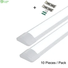 10 шт./партия трубка светодиодный очищающий светильник 10 Вт 20 Вт 40 Вт Светодиодный Трехконтактный светильник светодиодный трубчатый линейный светильник AC85-265V для гаража