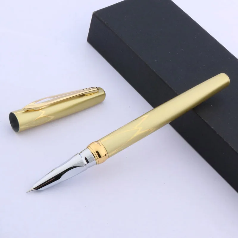 golden 1 шт. золотой красный черный тонкий перьевая ручка - Цвет: golden