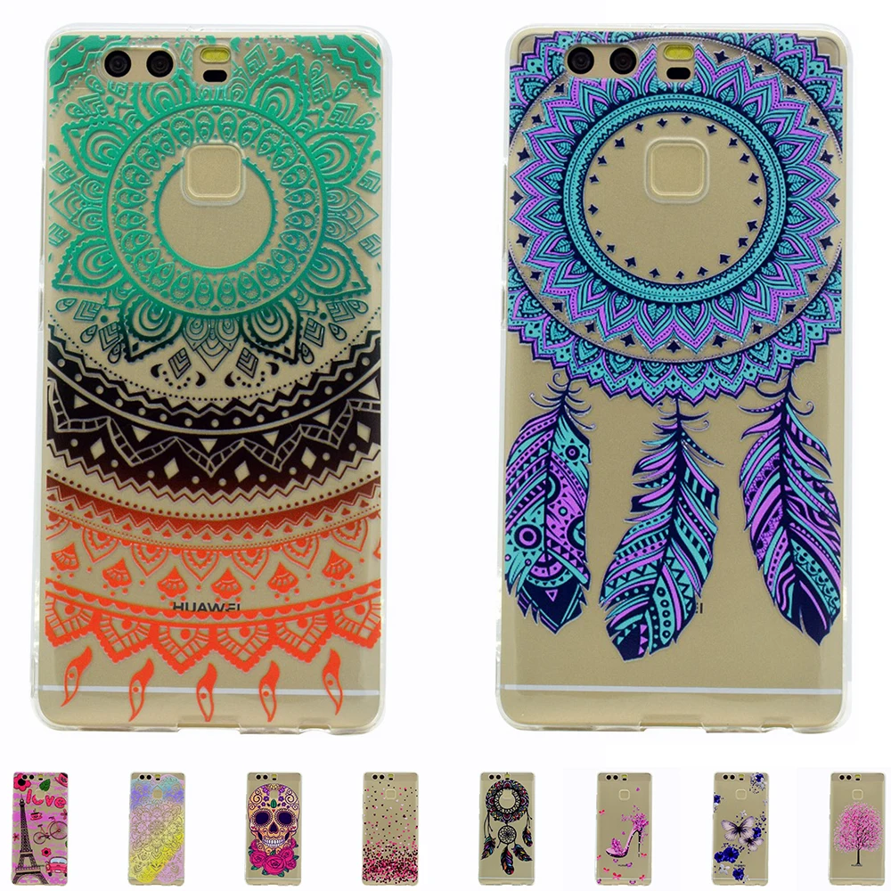 Fashion High heels butterflies blue bell towerBack TPU Clear Coque For Huawei P9 lite P10 Plus Y5 Y6 5C Case Silicone Cover |