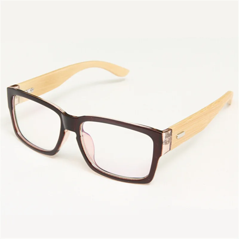 

100% Handmade Bamboo Legs Plain Mirror Vintage Eye Glasses Frames For Women Men Brand Frames Myopia Eyewear Oculos De Grau Hot