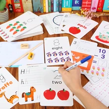 Дети письма цифры буквы головоломки карты математические игрушки акварель граффити Рисование доска обучающие игрушки для детей